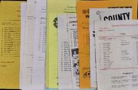 Collection of Wolverhampton Wanderers away match friendlies to include 1970 Bournemouth, 1972 Notts.