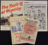 Manchester United 1948 Art Photo of the Cup Final team (Evening Chronicle) x2, 1948 FA Cup Final