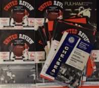 1964/65 Manchester United Championship season, complete season of home Football Programmes (