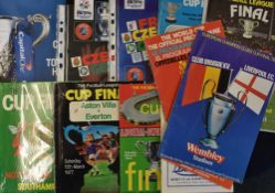 Collection of big Football Programmes to include 1996 Euro final, 1996 Euro semi-finals, League
