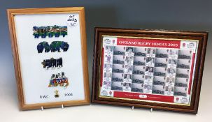 2003 Rugby World Cup enamel set of 