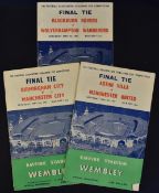 Collection of FA Cup Final Football Programmes for 1956, 1957 and 1960. Fair-Good. (3)