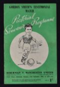 1952/53 Hibernian v Manchester United official pictorial souvenir programme for the Gordon Smith