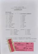 1980/81 PSV Eindhoven v Wolverhampton Wanderers UEFA Cup match Football Programme, team sheet plus