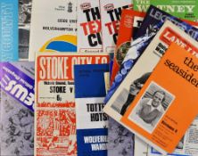 1972/73 Wolverhampton Wanderers away Football programme collection to include Kilmarnock (Texaco),