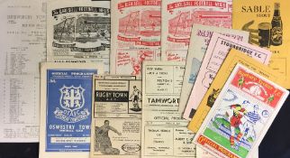 Wolverhampton Wanderers 'A' team away Football programmes v 1956/57 Walsall (Dec), Walsall (Mar),