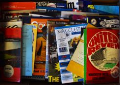 Box of mainly modern football programmes, many with tickets inside, to include 1988 Birmingham