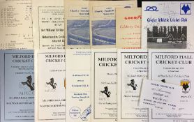 Wolverhampton Wanderers away cricket Football programmes to include 1957 Bishops XI at Goodyear (