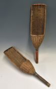 Cesta Punta - Pair of Fortnum & Mason Cestas both wicker with makers plaque 'Fortnum & Mason Ltd,