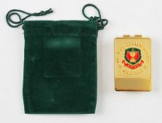 Tiger Woods - 1999 (81st) US PGA Golf Championship official enamel money clip -played at Medinah
