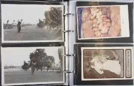 Album of Early Golfing Postcards (70) - a large cross section of early humorous, romance, greetings,