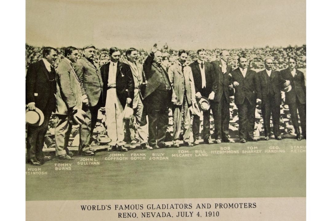 Boxing - World Championship Battle Boxing Prints - 'Johnson Collecting his share of the $121,000 - Image 2 of 2