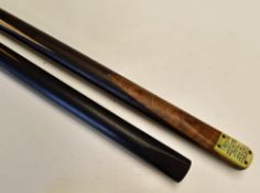 Billiards - Burroughes & Watts 'T. Reece' Record Billiard Cue a one-piece ash cue with ivorine