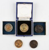 3x English Golf Union County Championship silver gilt medals -awarded to Yorkshire team member Sam