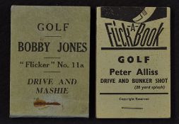 Early Bobby Jones Golfing Flicker book - titled 