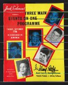 Boxing - Sir Henry Cooper Signed 1957 Official Programme dated 17th September at Harringay Arena,