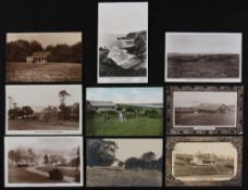 9x various Scottish golfing postcards from the early 1900's - Hamilton Golf Course 1913; Hawick Golf