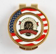 2004 US PGA Golf Championship gilt money clip played at Whistling Straits and won by Vijay Singh
