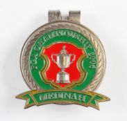 2006 US PGA Golf Championship enamel money clip - played at Medinah Chicago and won by Tiger Woods
