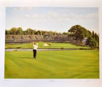 Graeme Baxter signed Ryder Cup golf print - 1987 The Belfry Ryder Cup 