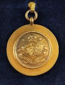 1958 Yorkshire Amateur Golf Championship Winners Medal - engraved on the reverse 
