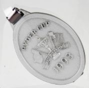 1993 Ryder Cup Players bag tag display - played at The Belfry - mounted and framed - 4.25 x 4.25