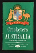 Cricket - 1953 Cricketers from Australia Souvenir Booklet Playfair publication for the 1953 Tour