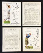 Set of John Player & Sons golfing cigarette cards titled 