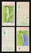W.A and A.C Churchman golfing cigarette cards - a full set of 