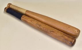 Rounders - Pair of Rounders Bats one marked 'Quaife & Lilley' of Birmingham, the other unmarked both