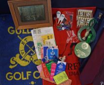 Golfing Programmes and Ephemera - A Mixed Selection of Golfing Ephemera to include Open Championship