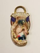 Boxing - Scarce Jess Willard 'World's Champion' Badge engraved to the reverse 'Redeemer of the White