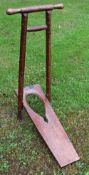 Equestrian -Polo - Wooden Boot Pull a device used to remove boots, with pivoted central board (