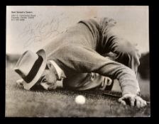 Sam Snead signed golfing dinner menu - signed on the cover of 