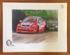 British Touring Car Championship Signed Colour Prints includes 1995 Auto Trader RAC British