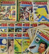 1967-1968 TV Tornado Comic Selection from No 1 1967 to No16 are stuck between card, No17 onwards