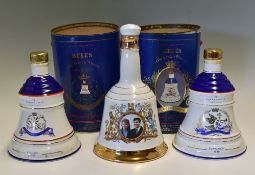 3x 1990s Bell's Special Edition 'Royal Decanter' Commemorative Decanters of Whisky - includes