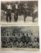 India - Sikh and British Officer WW1 Postcard Two vintage French postcard showing Sikh soldiers in