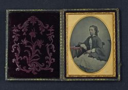 Fine Quality Ambrotype Photograph By Humphreys & Halliwell In Cheltenham. Circa late 1850s -
