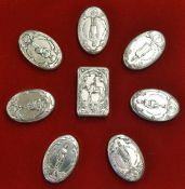 1978 Franklin Mint 'The Guards Regiments Sterling Silver Box Collection - limited edition marked