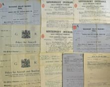Selection of Government Aircraft Insurance Policy Documents include a range of different insurers,