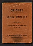 Cricket Flick Book - Frank Woolley 1936 - Double sided flick book showing him 