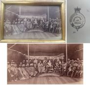 Ambala Durbar of 1869 with Sikh Princes Carte De Visite - A rare original carte de visite photograph