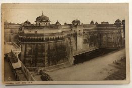 India - Fort of Patiala Postcard - A postcard titled 'Patiala, Fort Side view'' showing the Sikh