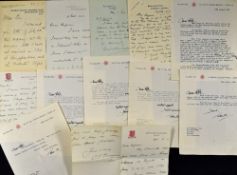 Autographs - John Arlott Signed Typed Letters - mostly dated from 1960s include a selection of typed