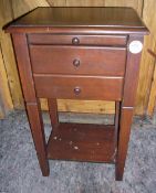 Occasional/Bedside Table with 3x Drawers, wooden, measures 69cm approx. in height