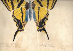 Adolf Hitler Watercolour Painting - signed by Adolf Hitler - Donated to the hospital of Beelitz in