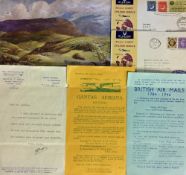 B.O.A.C. Comet Jetliner Service First Day Covers postmarked 1952 together with Francis J. Field