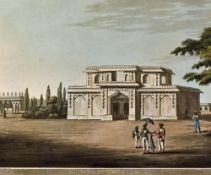 India - Music Gallery at the entrance to the Mosque, Seringapatam 1804 Print - aquatint by Lieut.