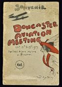 Aviation - 1909 Doncaster Aviation Meeting Souvenir Programme containing 7 caricatures of the